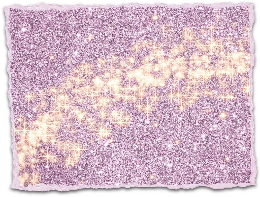 Purple Scrap of Glitter Paper