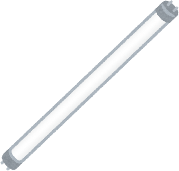 Illustration of a Straight Tube Fluorescent Light