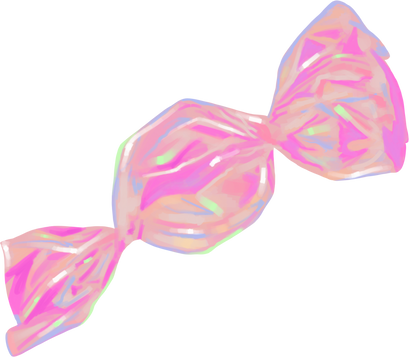 Dreamy Soft Painterly Holographic Candy